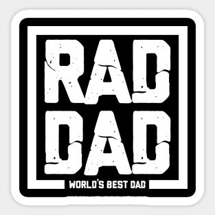 RAD DAD World's Best Dad Sticker